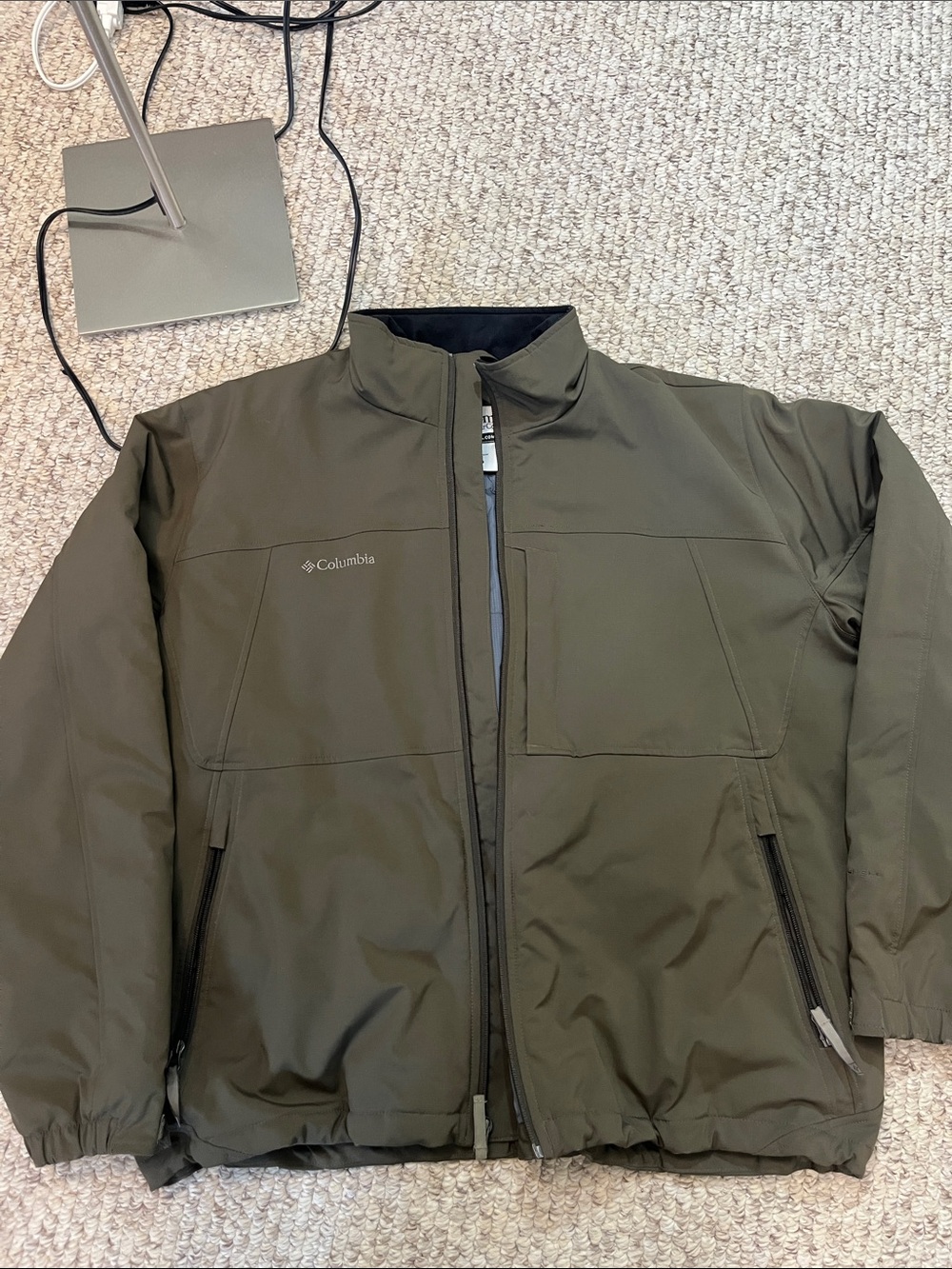 Columbia Men's Olive Green Outdoor Softshell Jacket size XL - Picture 14 of 15